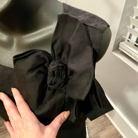 ANTHRO Burlapp Shift Dress w/ Bow Rare - Picture 3 of 8